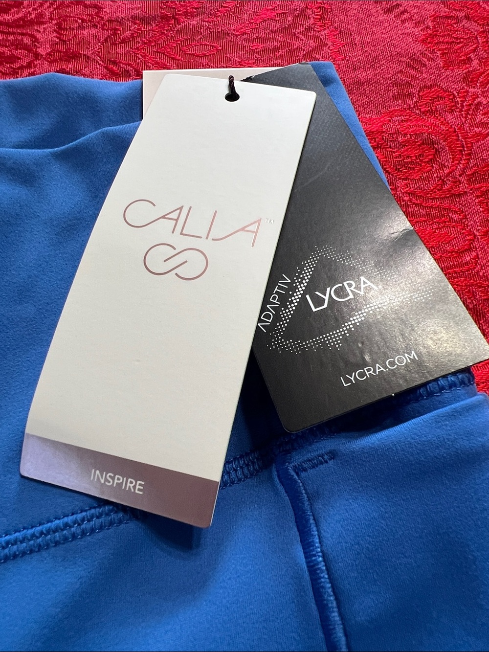CALIA Inspire High Rise 7/8 Leggings Blue Women's XS NWT - Picture 3 of 8